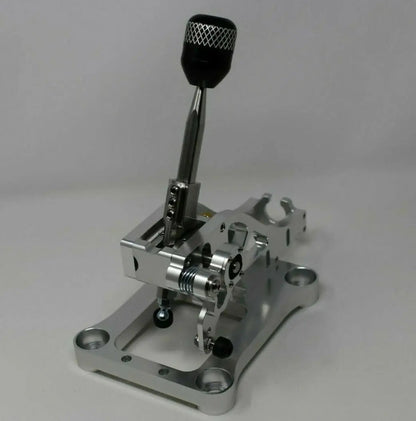 Jack Spania Racing billet shifter shift box for Honda Acura B Series AWD CRV transmission B16 B18 B20, showing the metallic shift component.