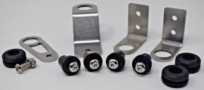 Bolt-on radiator bracket kit for Honda Acura Civic DC2 Si by Jack Spania Racing, engine parts for D B K H F series 92-2000 models.