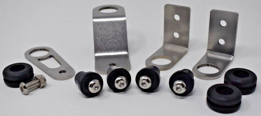 Bolt-on radiator bracket kit for Honda Acura Civic DC2 Si by Jack Spania Racing, engine parts for D B K H F series 92-2000 models.
