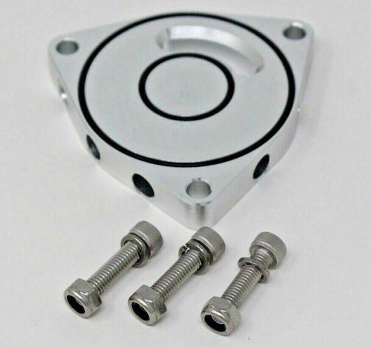 JackSpania Racing blow off diverter valve plate spacer installed in Honda Acura Hyundai Dodge Chrysler Kia 1.6T-2.4T engine