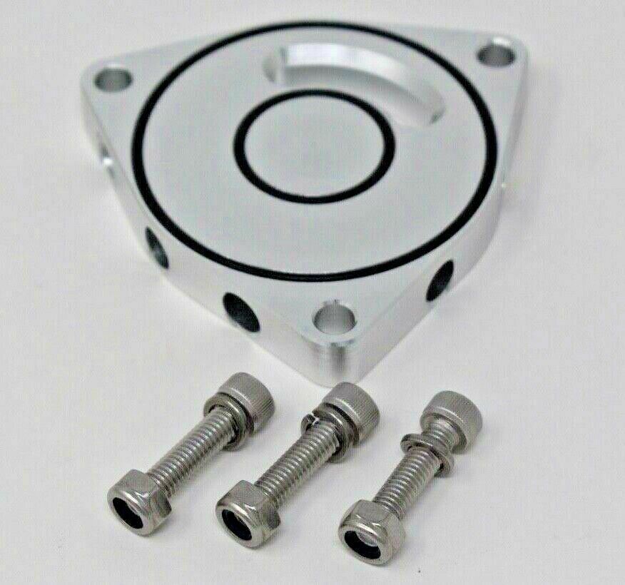 JackSpania Racing blow off diverter valve plate spacer installed in Honda Acura Hyundai Dodge Chrysler Kia 1.6T-2.4T engine