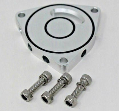 JackSpania Racing blow off diverter valve plate spacer installed in Honda Acura Hyundai Dodge Chrysler Kia 1.6T-2.4T engine
