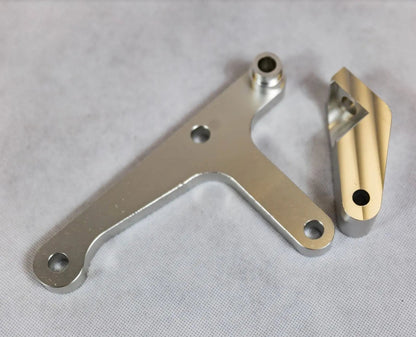 Jack Spania Racing LS1 Camaro low mount alternator bracket with rear brace, suspension part for F-body vehicles.