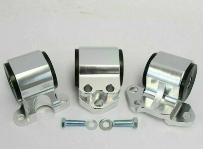 Jack Spania Racing B Series Engine Mount Kit for Honda Acura B16 B18 EG Civic DC2, CNC machined 3-bolt engine parts