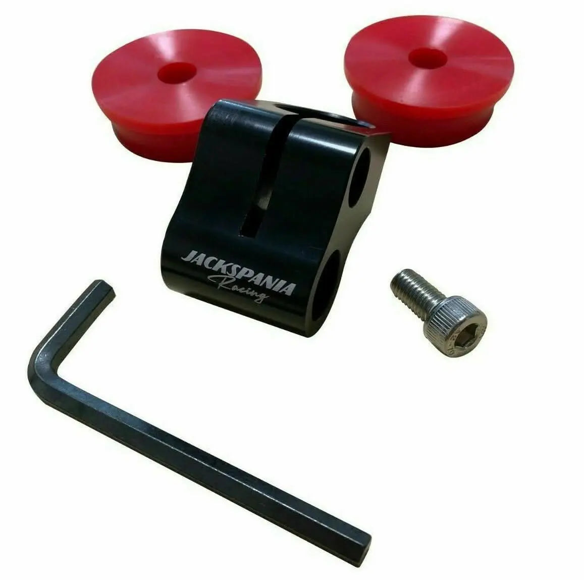 Jack Spania Racing 5-speed short shifter adapter with bushings for Subaru Impreza WRX STi and Legacy GT transmission parts.