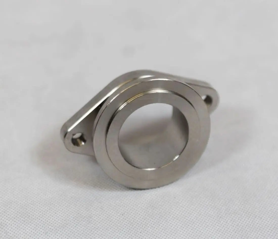 44mm V-band to 2-bolt wastegate adapter with fire ring gasket for TiAL MVS, engine parts by Jack Spania Racing.
