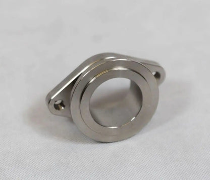 44mm V-band to 2-bolt wastegate adapter with fire ring gasket for TiAL MVS, engine parts by Jack Spania Racing.