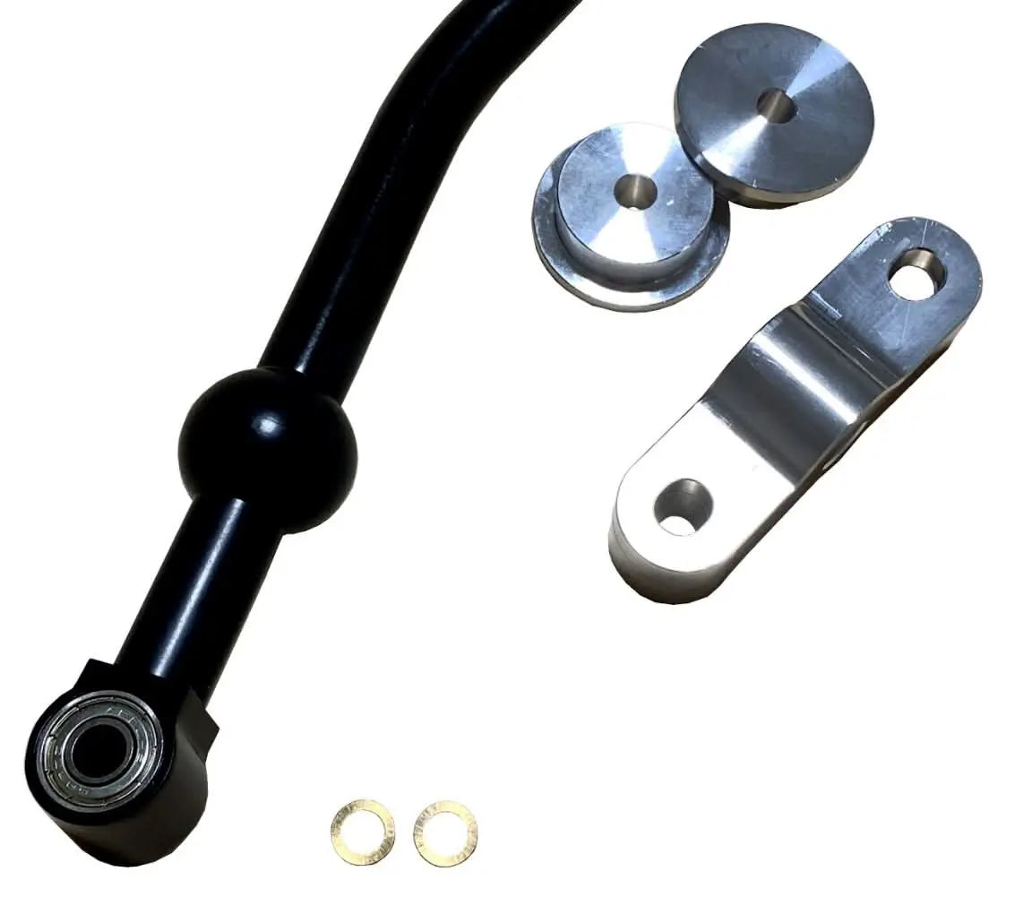 Jack Spania Racing billet D-series shift linkage bushings for Civic dual bend short shifter transmission parts.