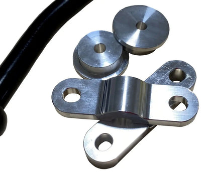 Billet D-Series Short Shifter Bushings for Civic by Jack Spania Racing, showing the dual bend short shifter linkage components.