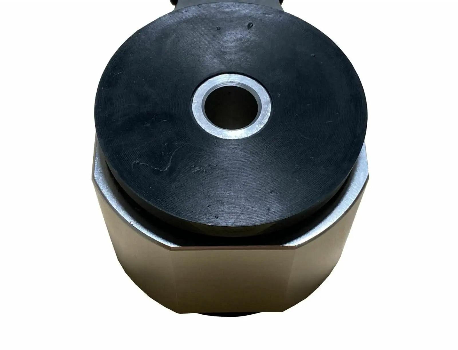 Rear engine motor mount for 2006-2011 Honda Civic Si Coupe and Sedan by Jack Spania Racing, showing the black rubber and metal construction.