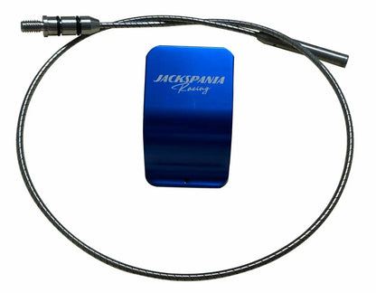 Honda Acura K-Tuned hybrid K-series billet oil dipstick by Jack Spania Racing, showing the precision-machined metal construction.