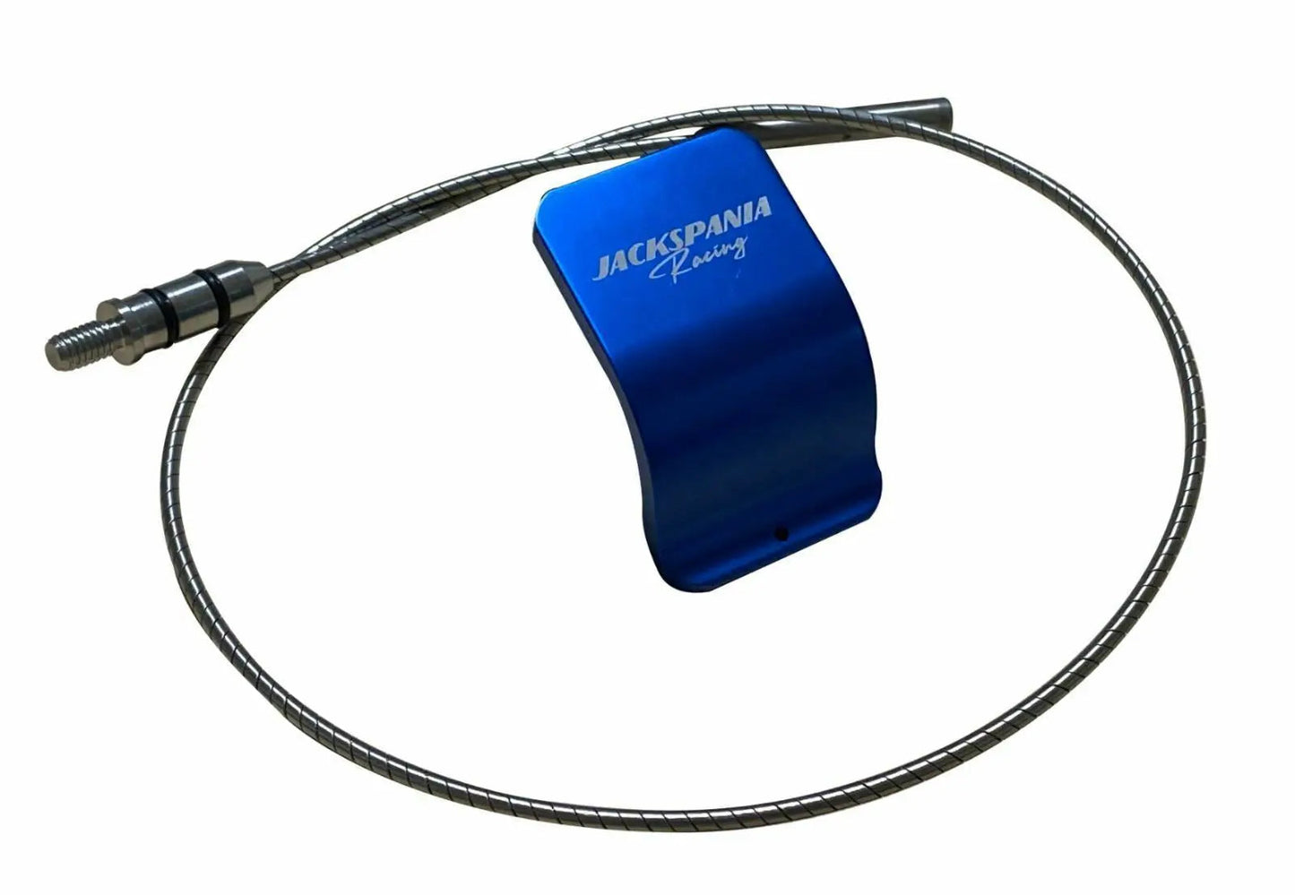 Honda Acura K-Tuned hybrid K20 K24 K-series billet oil dipstick from Jack Spania Racing, showing the metal engine part with markings.