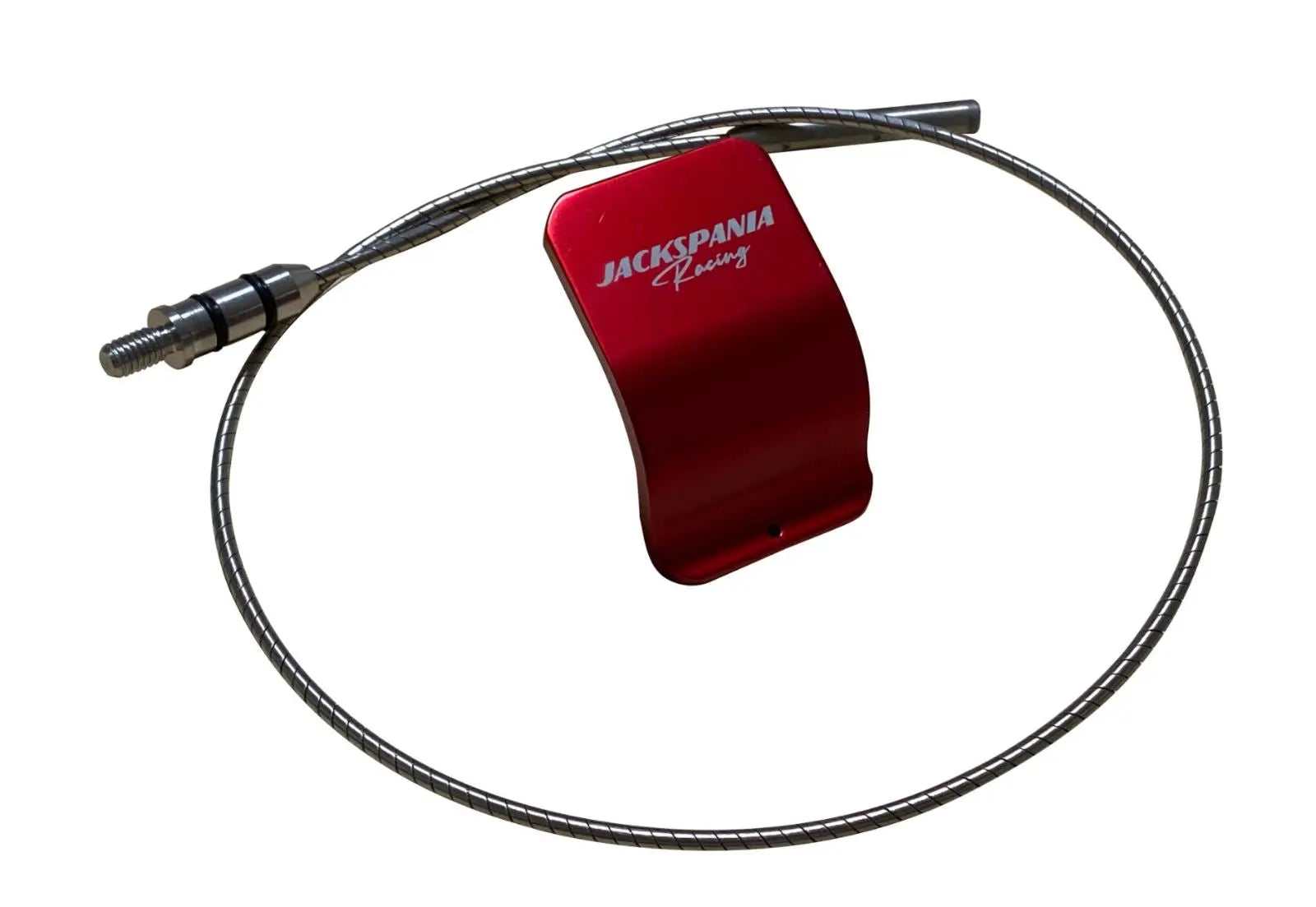 Honda Acura K-Series Billet Oil Dipstick by Jack Spania Racing, showing the polished metal oil level indicator for engine maintenance.