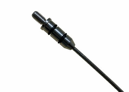 Jack Spania Racing billet oil dipstick for Honda Acura K-Tuned K20 K24 K-Series engines, showing a close-up of the shiny metal dipstick.