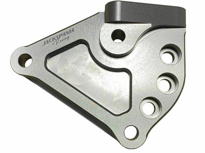 Jack Spania Racing K Series Side Mount Pulley Kit for Honda Acura Civic CRV K24 engine, includes pulleys and mounting hardware.