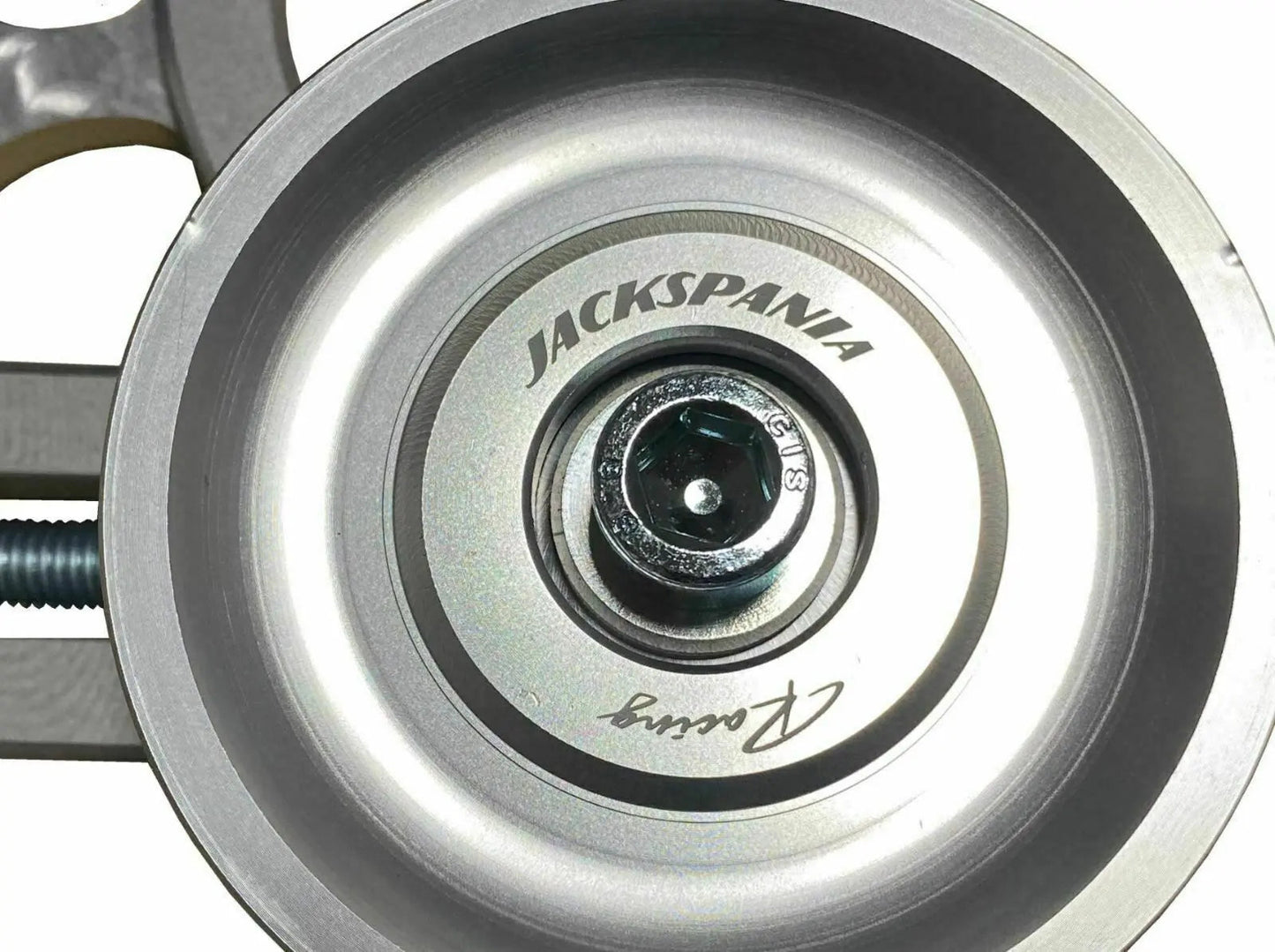 Honda Acura K Series side mount pulley kit by Jack Spania Racing, includes pulleys and mounting hardware for K24 engines.
