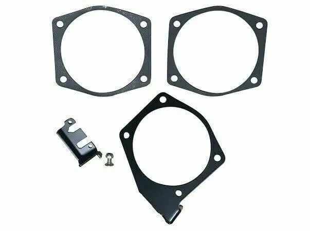 Jack Spania Racing LS1 LS2 LS3 LS6 throttle body cable bracket with intake gaskets, 92mm and 102mm engine parts.