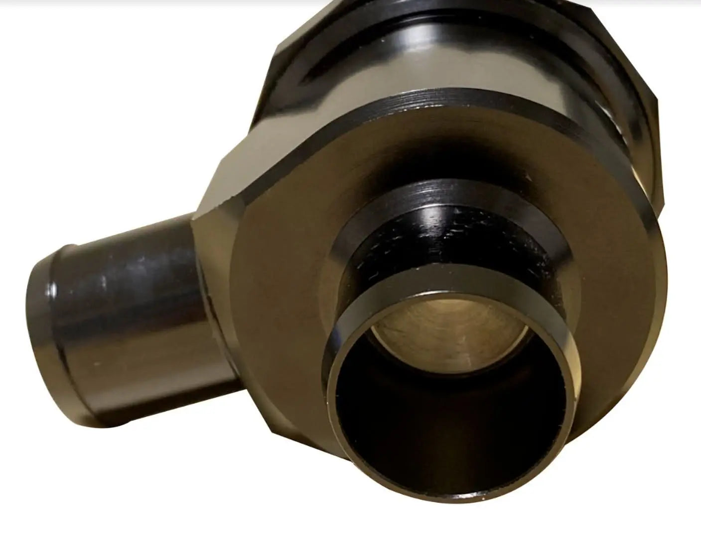 Jack Spania Racing diverter blow-off valve for MK4 MKIV A4 N54 1.8T 2.7T engine parts, shown in close-up with metal components.