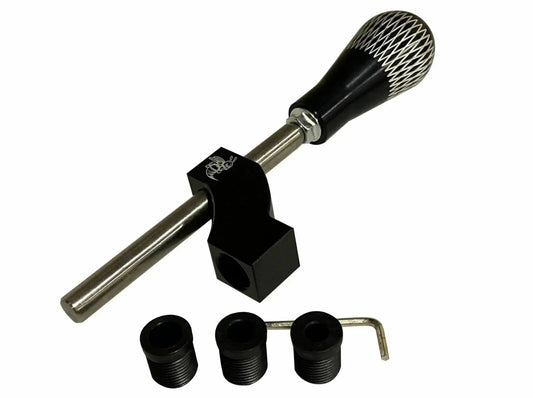 Jack Spania Racing adjustable shifter extender with shift knob, designed for interior gear shift enhancement.
