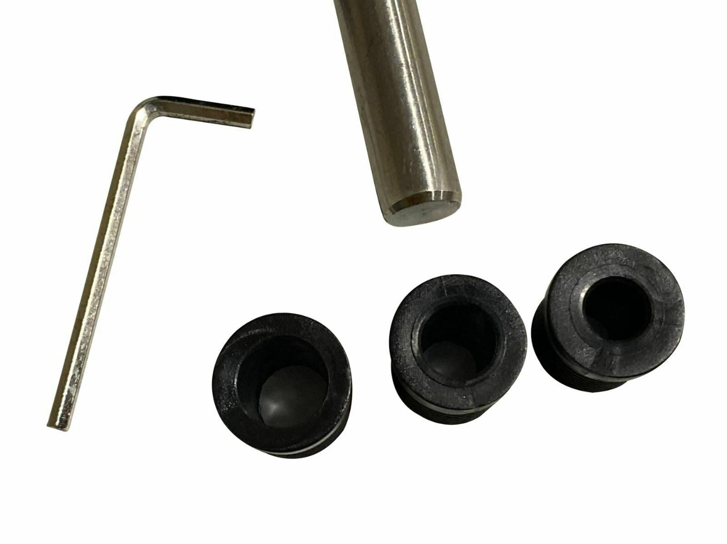 Interior view of Jack Spania Racing adjustable shifter extender with shift knob installed in a vehicle.