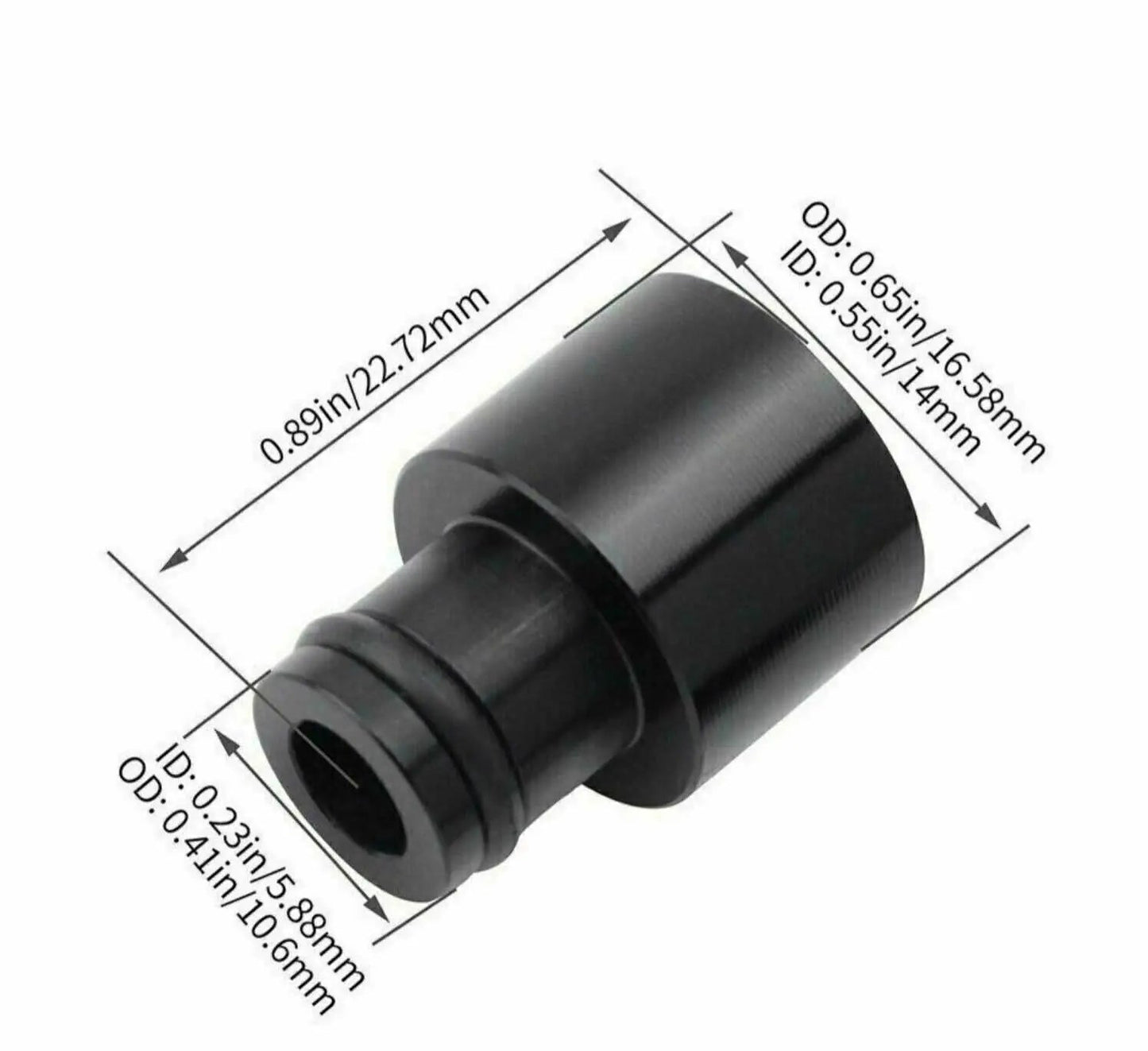 Honda Acura RDX fuel injector conversion top hats by Jack Spania Racing for B18 B16 D16 B20 H22 F22 engine parts, shown in image.