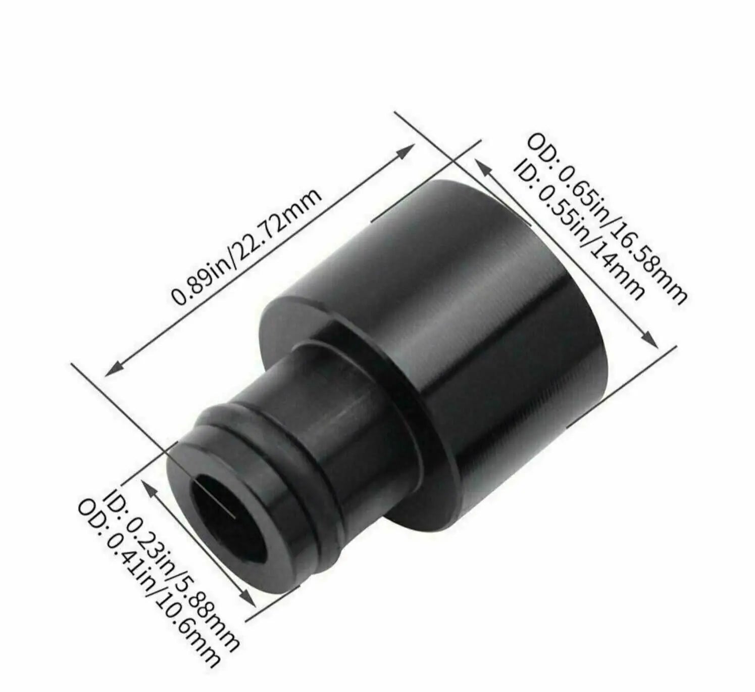 Honda Acura RDX fuel injector conversion top hats by Jack Spania Racing for B18 B16 D16 B20 H22 F22 engine parts, shown in image.