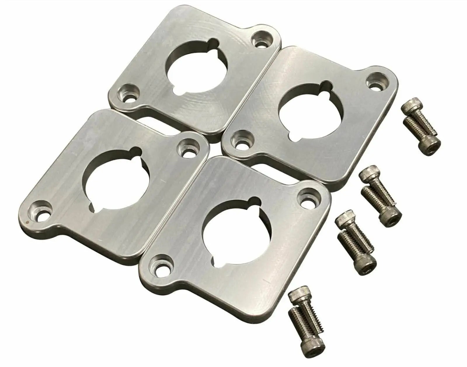 Jack Spania Racing billet coilpack adapter plates for VW Audi 1.8T to 2.0TFSI engines, compatible with Golf Jetta A4 A6 TT.