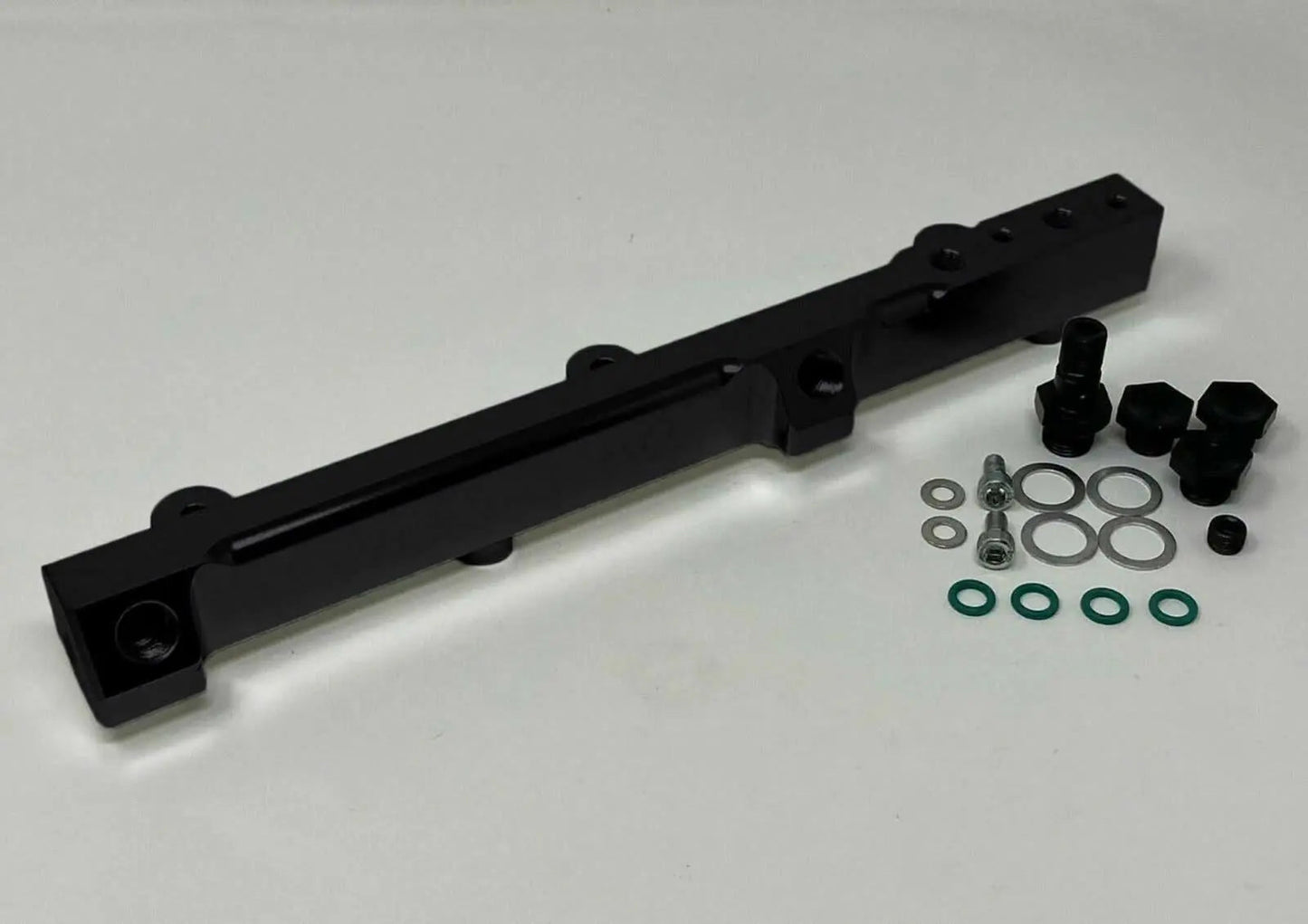 High flow fuel rail for Honda Prelude H22 H23 and Accord F22 engine, made by Jack Spania Racing, shown in the image.