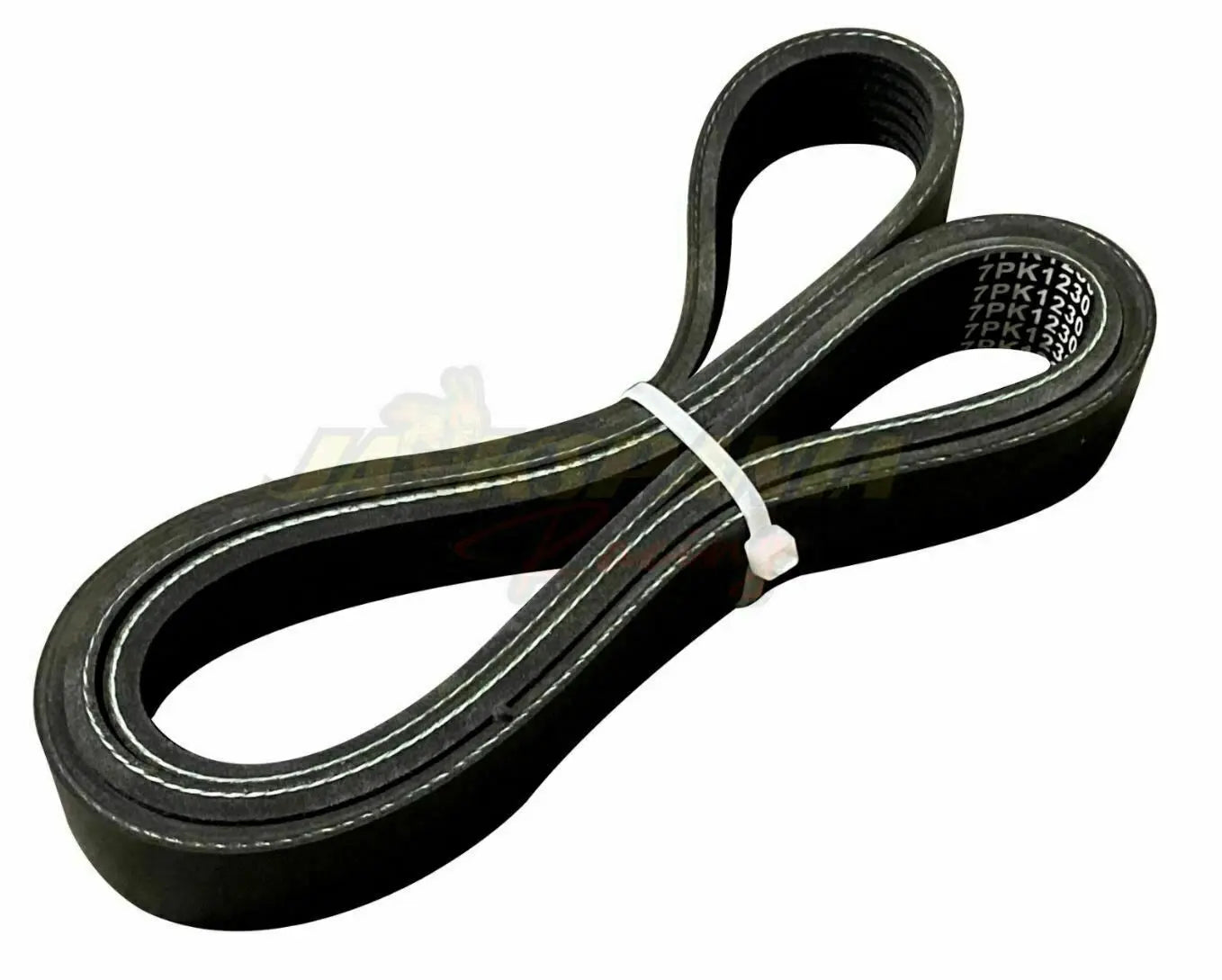 Jack Spania Racing replacement serpentine belt for K-Tuned AC PS Eliminator Kit, 7PK1230, 7-rib engine part.
