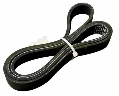 Jack Spania Racing replacement serpentine belt for K-Tuned AC PS Eliminator Kit, 7PK1230, 7-rib engine part.