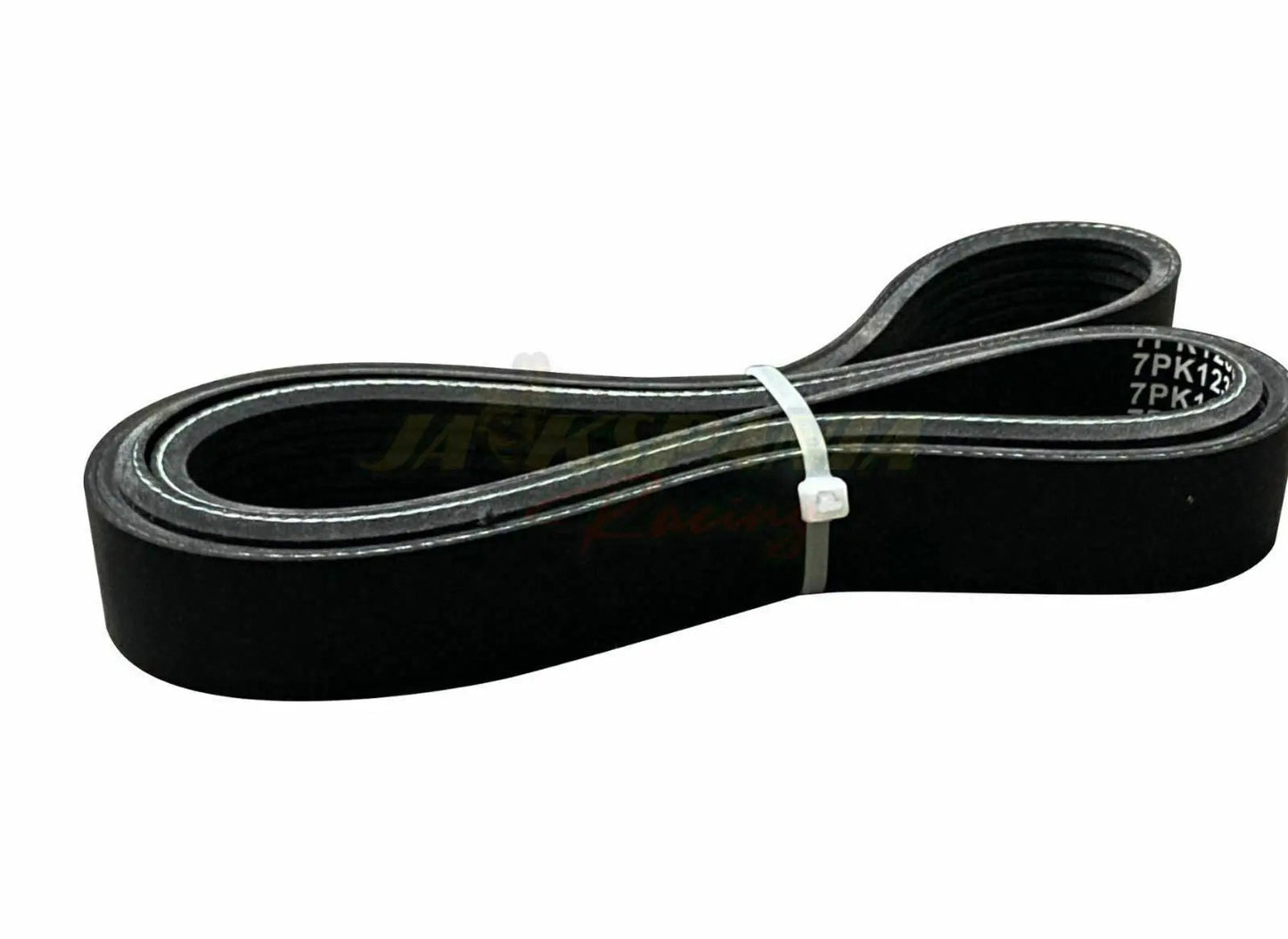 Jack Spania Racing replacement serpentine belt for K-Tuned AC PS Eliminator Kit, 7PK1230, 7 rib engine part.