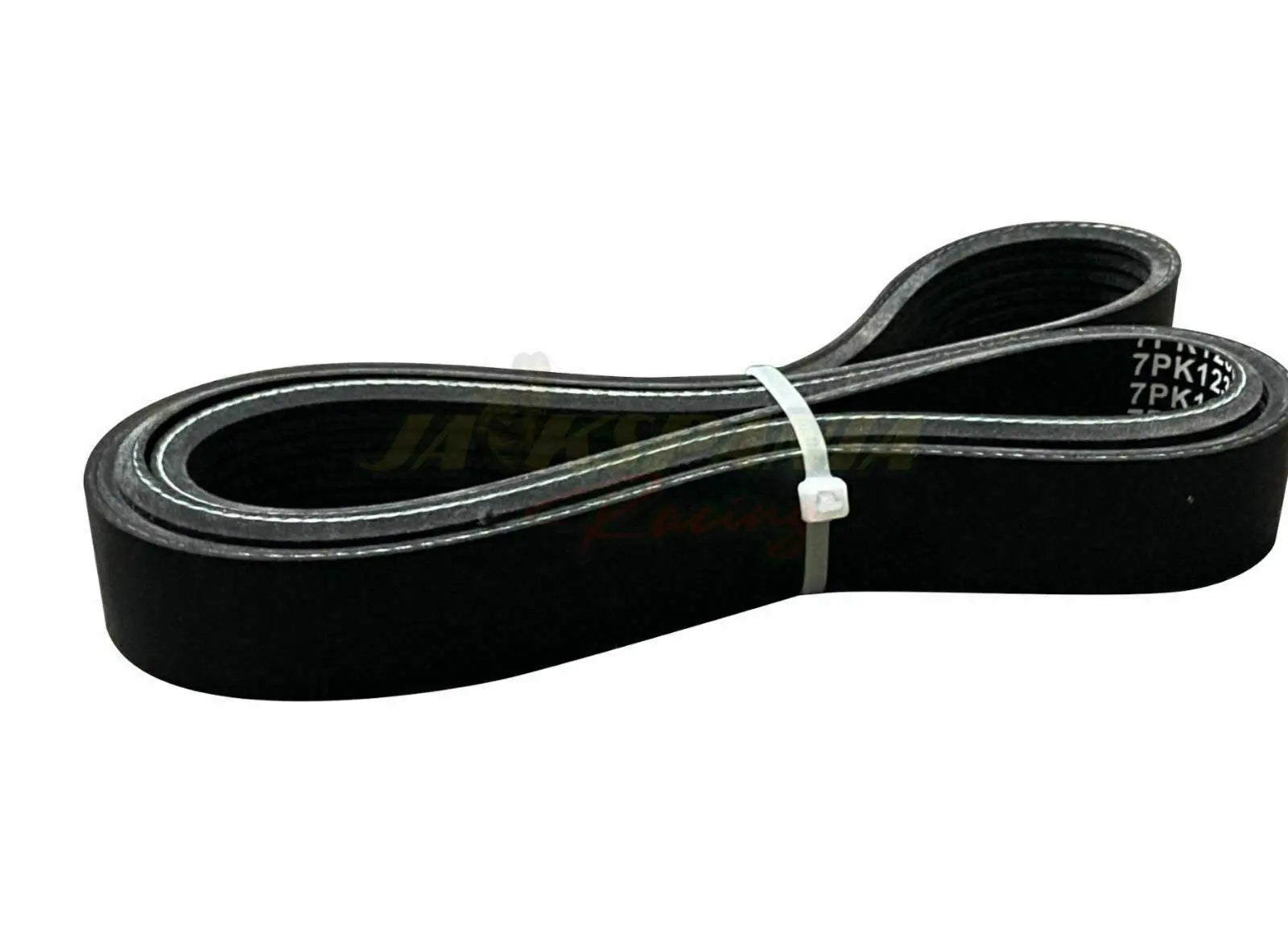 Jack Spania Racing replacement serpentine belt for K-Tuned AC PS Eliminator Kit, 7PK1230, 7 rib engine part.
