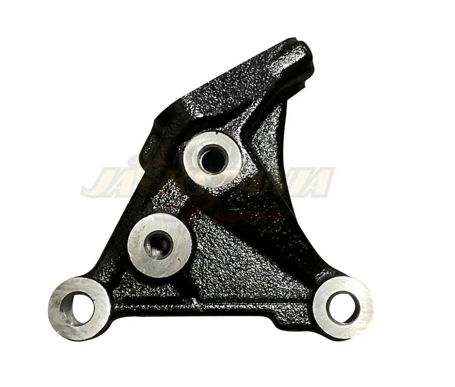 Jack Spania Racing Honda Acura K24 swap passenger side engine mount bracket, automotive engine part, metal bracket with mounting holes.