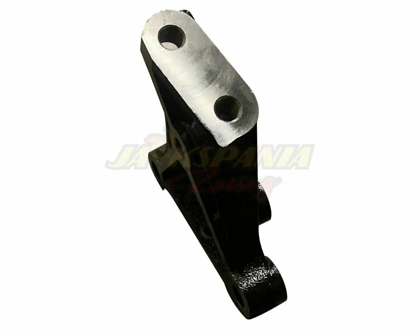 Honda Acura CRV passenger side engine mount bracket for K24 swap, by Jack Spania Racing, shown in engine bay with mounting points.