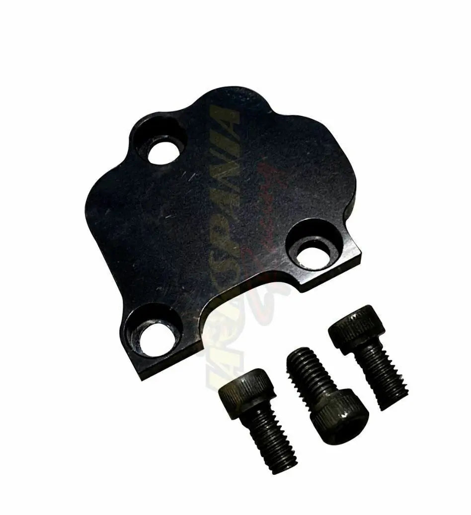 Honda K Series VTEC block off plate by Jack Spania Racing for K20 and K24 engines, shown on an engine part.