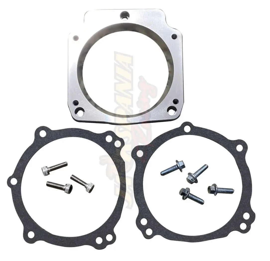 Billet LS 92mm 3 Bolt Intake to 102mm 4 Bolt Throttle Body LS1 Truck Adapter USA - Jack Spania Racing