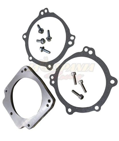 Billet LS 92mm 3 Bolt Intake to 102mm 4 Bolt Throttle Body LS1 Truck Adapter USA - Jack Spania Racing