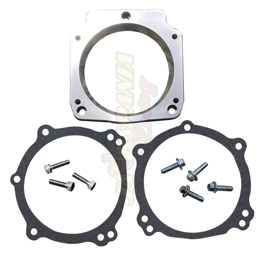Billet LS 92mm 3 Bolt Intake to 102mm 4 Bolt Throttle Body LS1 Truck Adapter USA - Jack Spania Racing
