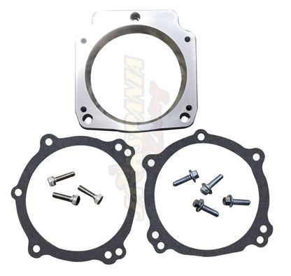 Billet LS 92mm 3 Bolt Intake to 102mm 4 Bolt Throttle Body LS1 Truck Adapter USA - Jack Spania Racing