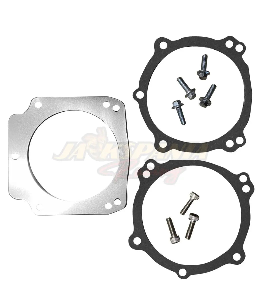 Billet LS 92mm 3 Bolt Intake to 102mm 4 Bolt Throttle Body LS1 Truck Adapter USA - Jack Spania Racing
