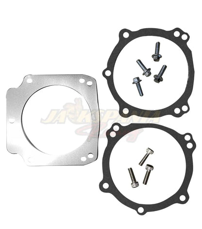 Billet LS 92mm 3 Bolt Intake to 102mm 4 Bolt Throttle Body LS1 Truck Adapter USA - Jack Spania Racing
