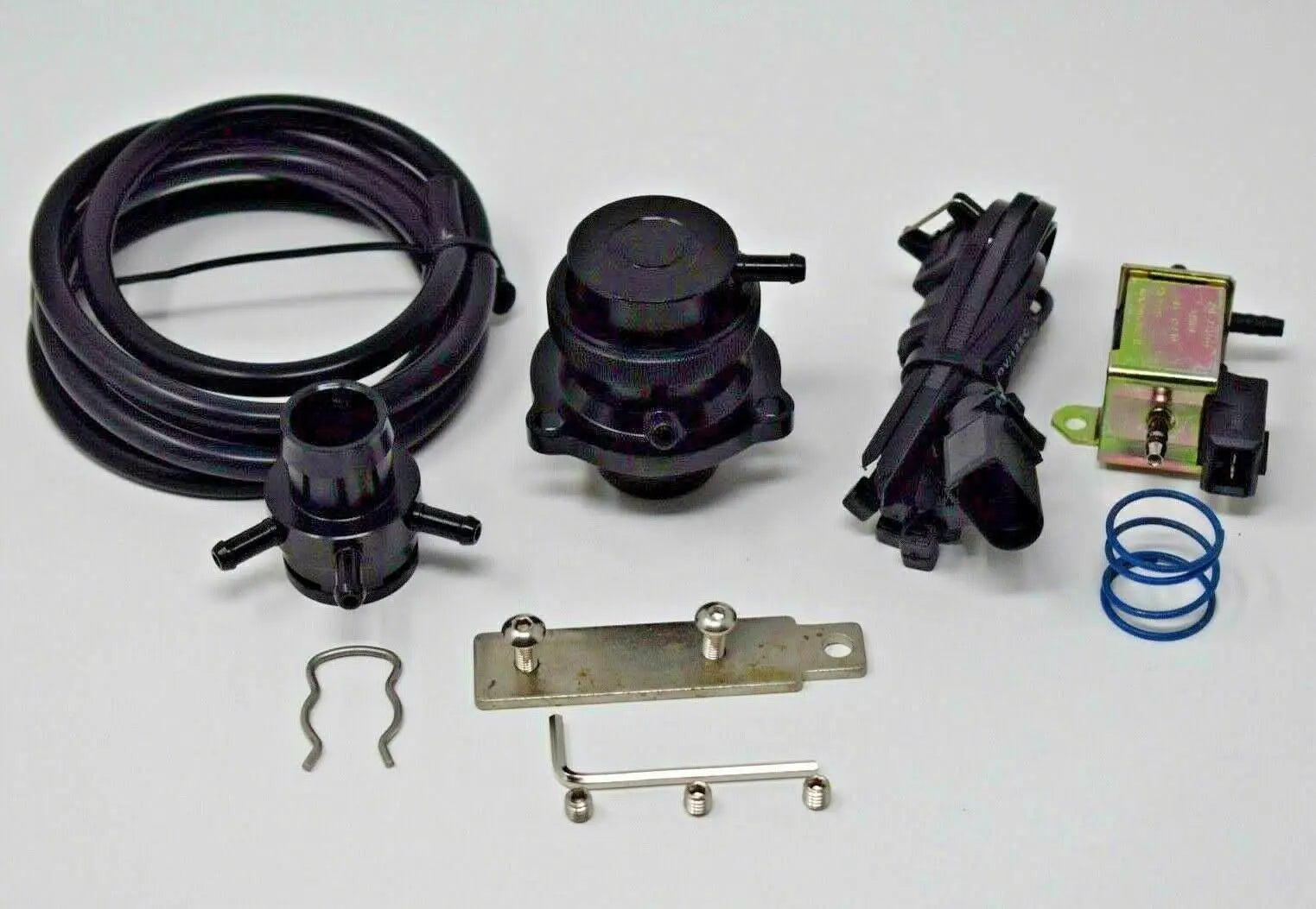 Jack Spania Racing turbo blow-off valve kit for VW Audi MK5 MK6 2.0T FSI TSI engines, compatible with Golf GTI A4 GLI models.