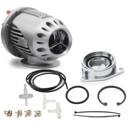 Jack Spania Racing SSQV blow off valve for Honda Civic 1.5T turbo engine, showing the BOV flange and valve components.