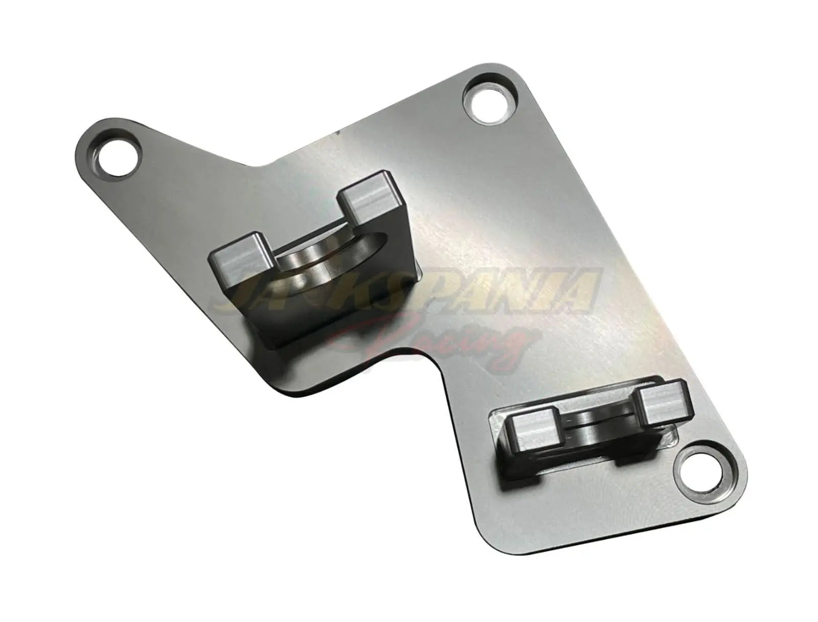 Jack Spania Racing billet shifter transmission bracket for Honda Acura B Series AWD CRV Civic, durable transmission part.