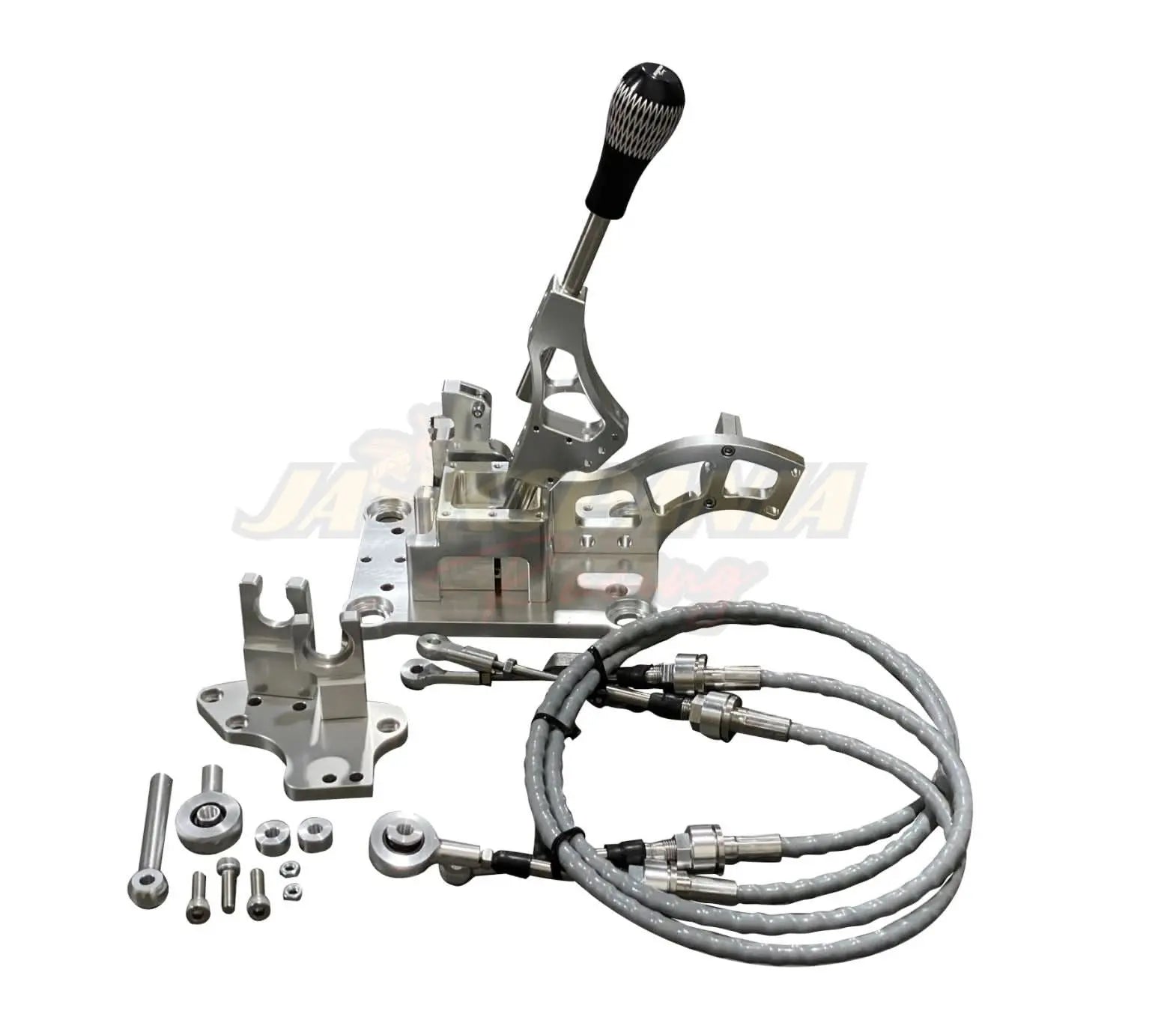 RSX shifter box cables and shift linkage for H22, H23, F series swaps on Honda Prelude and Civic transmission parts by Jack Spania Racing