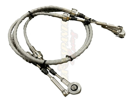 Jack Spania Racing B Series AWD shifter cables and B16 B18 B20 trans bracket for Honda Civic, CRX, and Acura CRV transmission parts