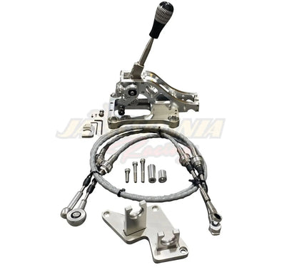 Jack Spania Racing B Series AWD shifter cables box and B16, B18, B20 transmission bracket for Civic, EG, EK, DC2, CRV.