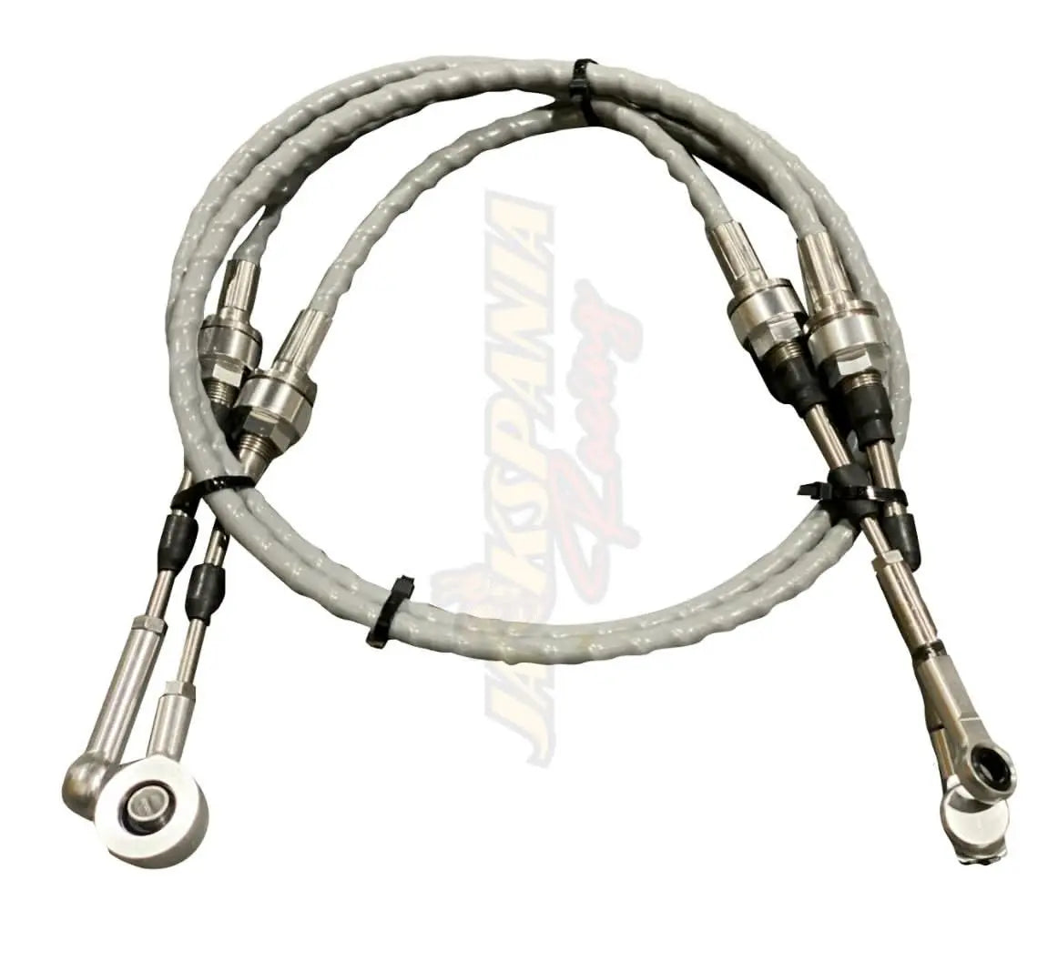 Jack Spania Racing B Series AWD shifter cables box with B16, B18, B20 transmission bracket for Civic, EK, EG, DC2, CRV models.