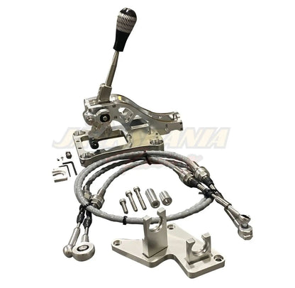 Jack Spania Racing B Series AWD shifter cables box with B16, B18, B20 trans bracket for EG, EK, DC2, CRV Civic transmission repair