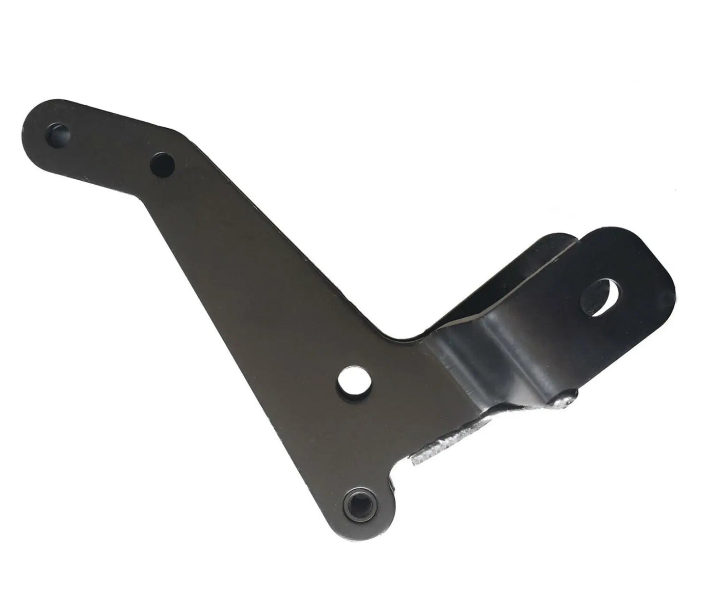Engine mount bracket for K-Swap Honda Civic 92-95 EG K20 K24 K-Series, made by Jack Spania Racing, shown on engine assembly.